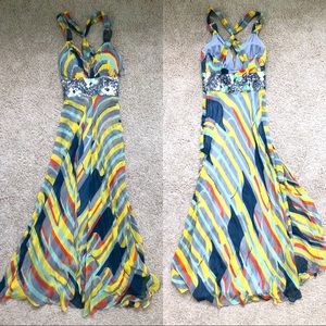NINA AUSTIN multicolored dress. Size S